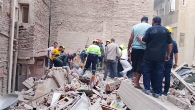 التحقيقات: عقار شبرا المنهار تأثر بإزالة عقار مجاور له