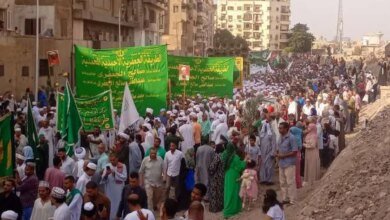 انطلاق مسيرة المولد النبوي بالقاهرة بمشاركة الآلاف من أتباع الطرق الصوفية - أخبار مصر