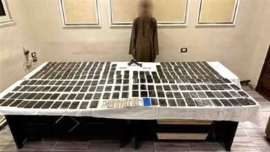 تجديد حبس عاطل بتهمة حيازة 25 فرش حشيش بالإسماعيلية
